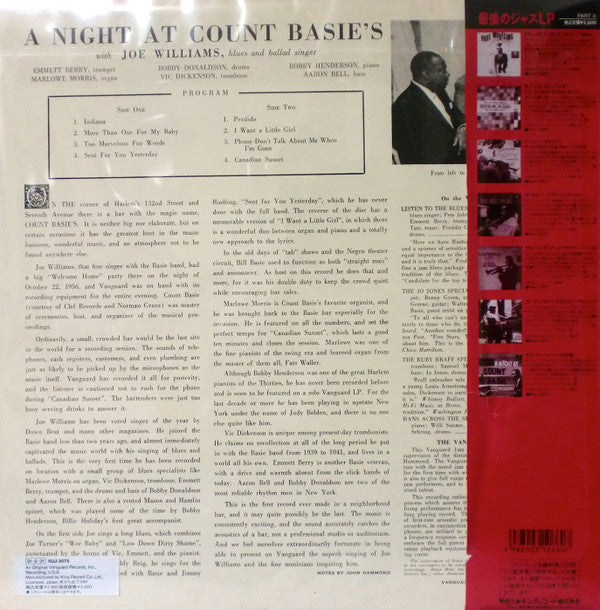 Master Release: A Night At Count Basie's by Joe Williams