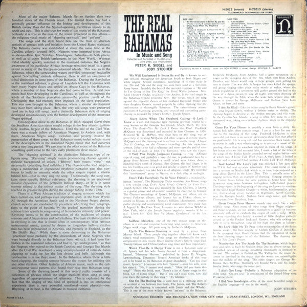 Master Release: The Real Bahamas (In Music And Song) by Various