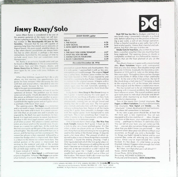 Master Release: Solo by Jimmy Raney