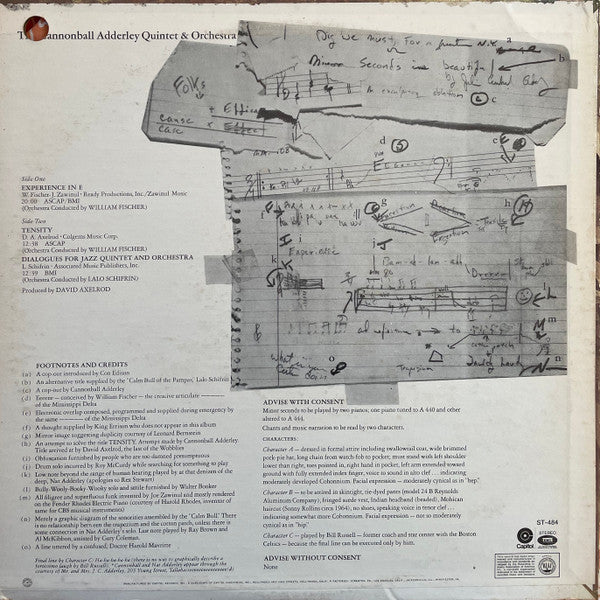 Release: The Cannonball Adderley Quintet & Orchestra-Vinyl-US-1970-ST-484-15225572