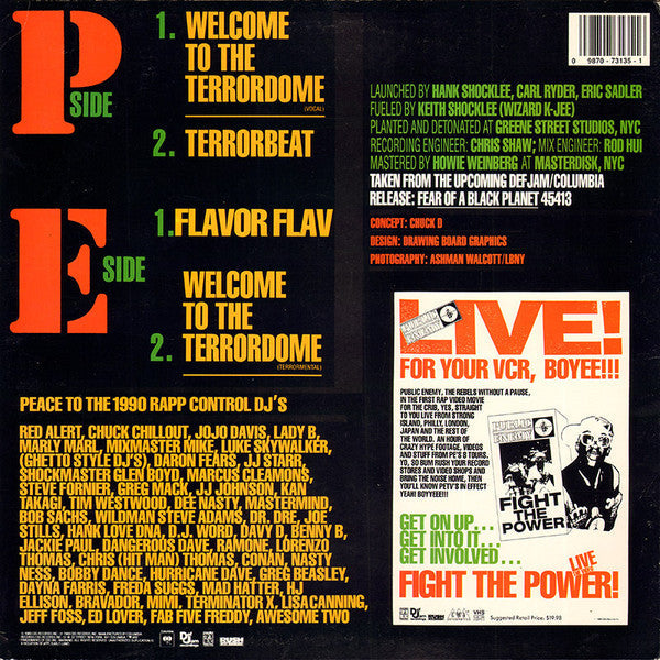 Master Release: Welcome To The Terrordome by Public Enemy