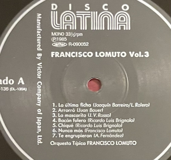 Francisco Lomuto Vol.lll 1927〜1930