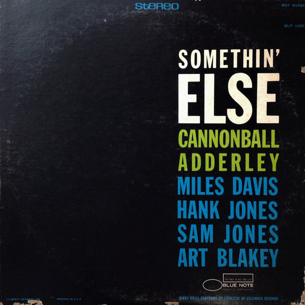 Release: Somethin' Else-Vinyl-Japan-None-BST 81595, BST-81595, BLP 1595, 81595-15442933