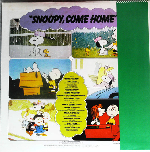 Master Release: "Snoopy, Come Home" Original Soundtrack Recording by Richard M. Sherman
