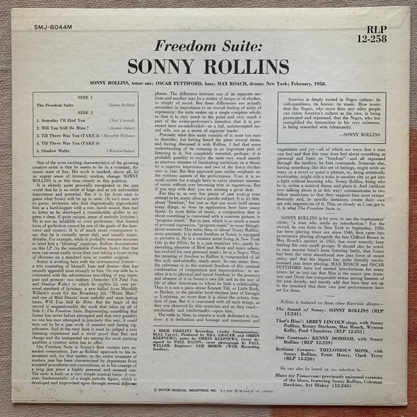 Master Release: Freedom Suite by Sonny Rollins