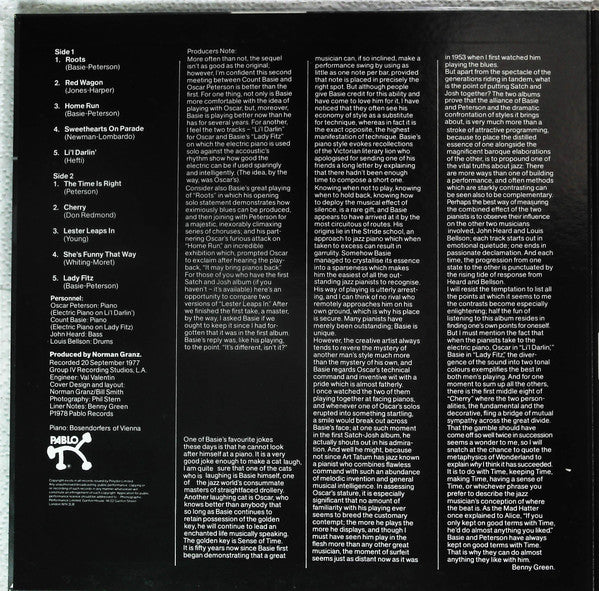 Master Release: Satch And Josh.....Again by Oscar Peterson