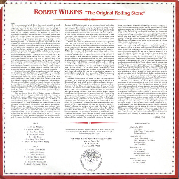 Master Release: The Original Rolling Stone by Robert Wilkins