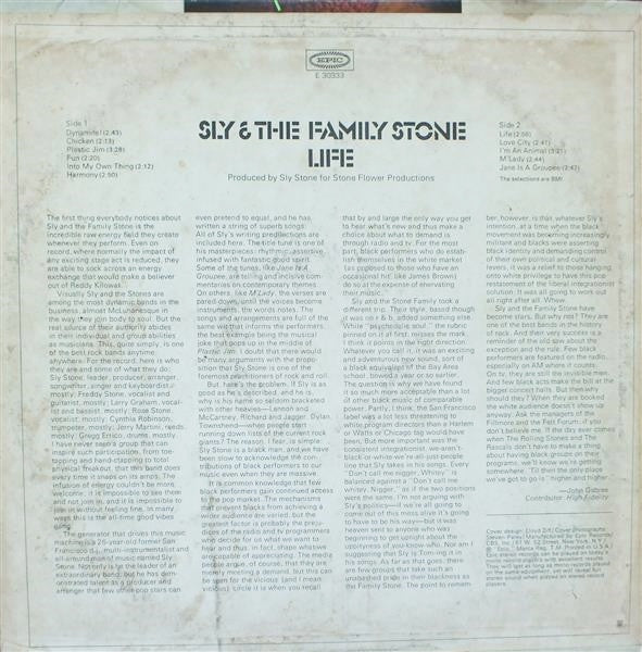 Release: Life-Vinyl-US-1971-E 30333-2317986