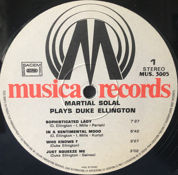 Plays Duke Ellington