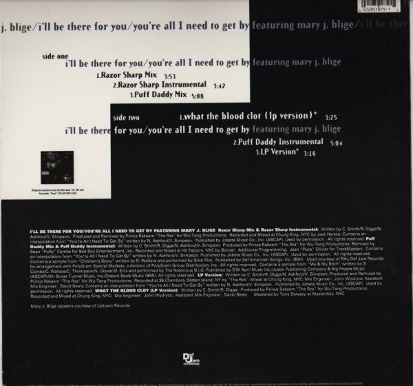 Release: I'll Be There For You / You're All I Need To Get By-Vinyl-US-1995-422-851-879-1-3349360