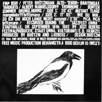 Master Release: Pica Pica by Peter Brötzmann
