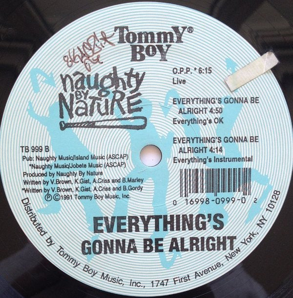 Release: Everything's Gonna Be Alright-Vinyl-US-1991-TB 999-5747018