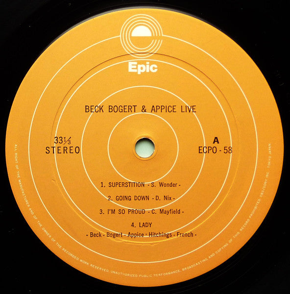 Beck, Bogert & Appice Live