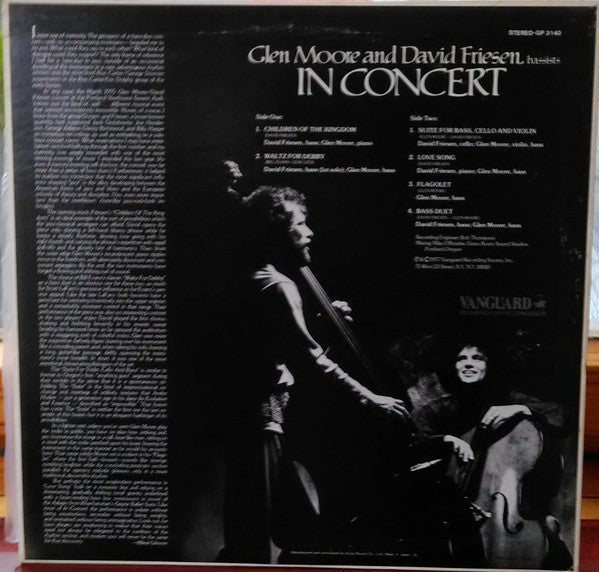 Release: In Concert-Vinyl-Japan-1977-GP 3140-9184118