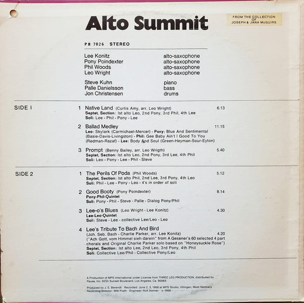 Release: Alto Summit-Vinyl-US-None-PR 7026-7745052