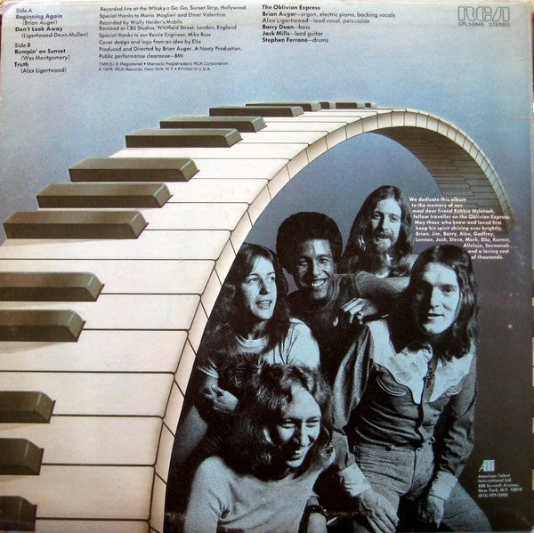 Master Release: Live Oblivion Vol. 1 by Brian Auger's Oblivion Express