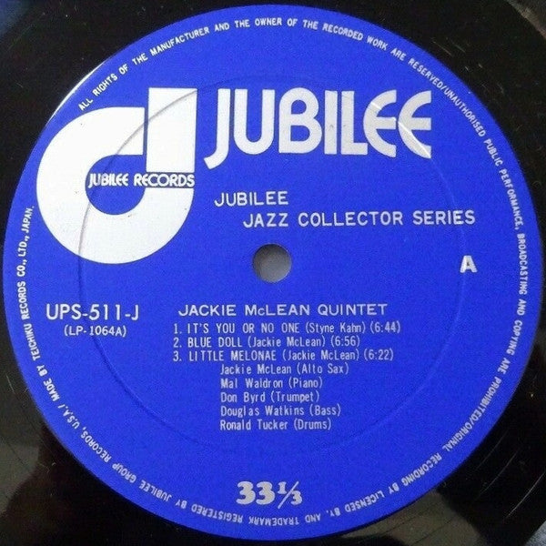 The Jackie McLean Quintet