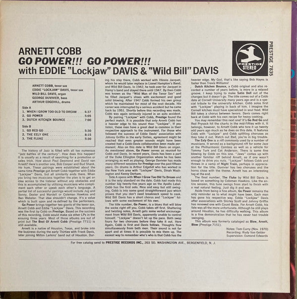 Release: Blow, Arnett, Blow-Vinyl-US-None-PR 7835, P-7835-3201365