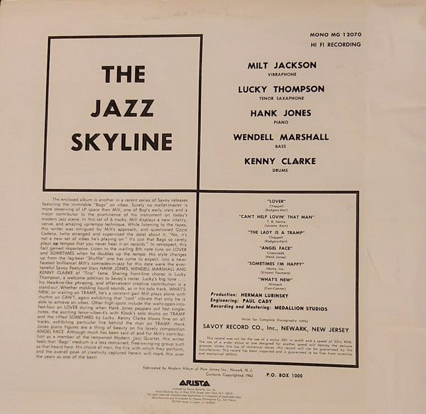 Release: The Jazz Skyline-Vinyl-Japan-1981-22RS-15(M)-7317598