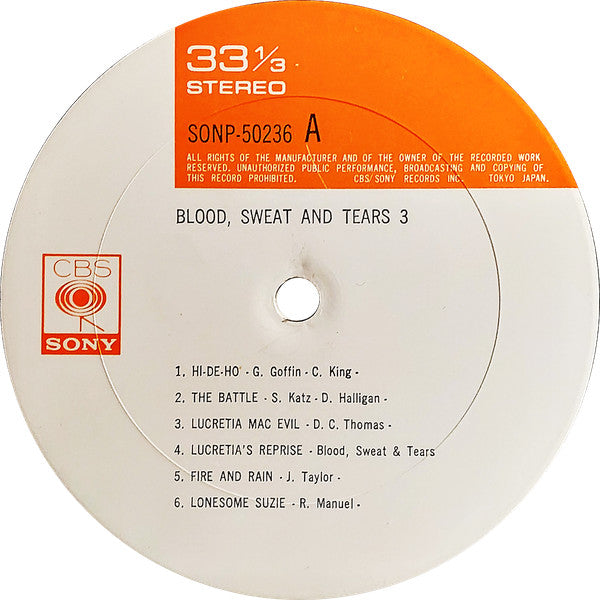Blood, Sweat And Tears 3