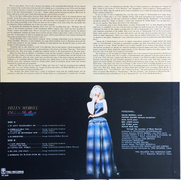 Master Release: Chasin' The Bird by Helen Merrill