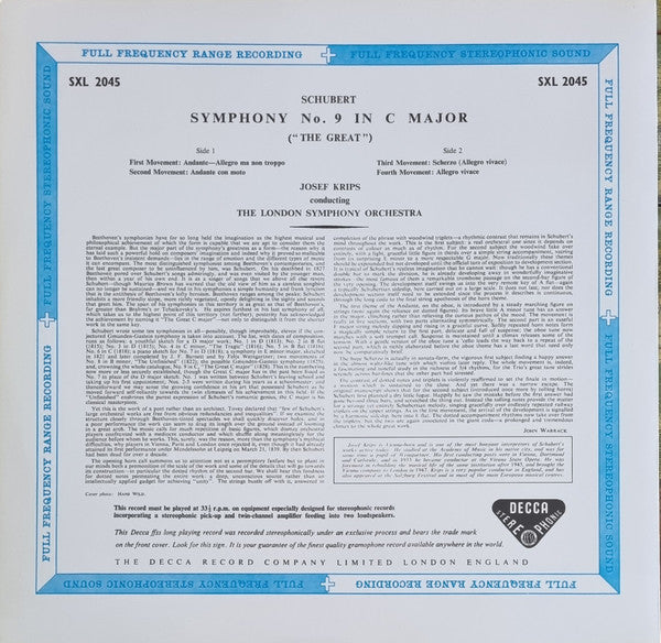 Release: Great C Major Symphony-Vinyl-Germany-1994-SXL 2045, 009 2045, SXL 2045-4201098