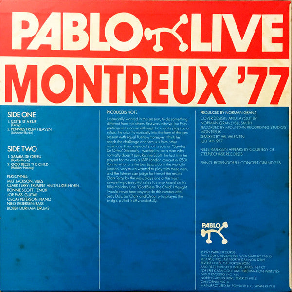 Release: Montreux '77-Vinyl-Japan-1977-MTF 1805-8666625