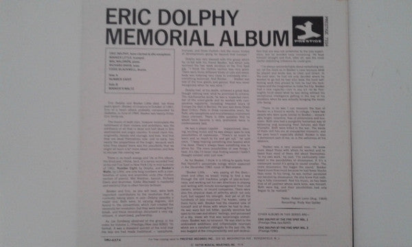 Memorial Album Recorded Live At The Five Spot