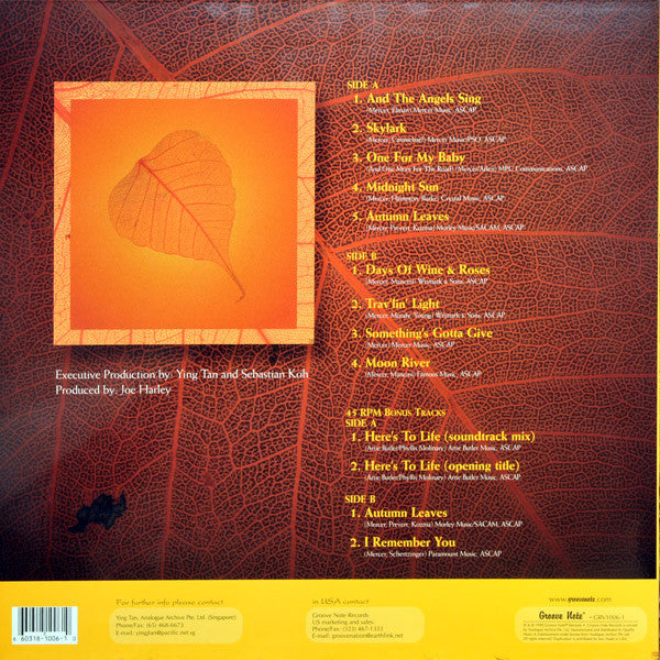 Master Release: Autumn Leaves -The Songs Of Johnny Mercer by Jacintha