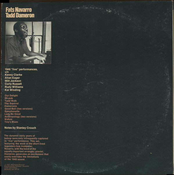 Master Release: Featured With The Tadd Dameron Band by Fats Navarro