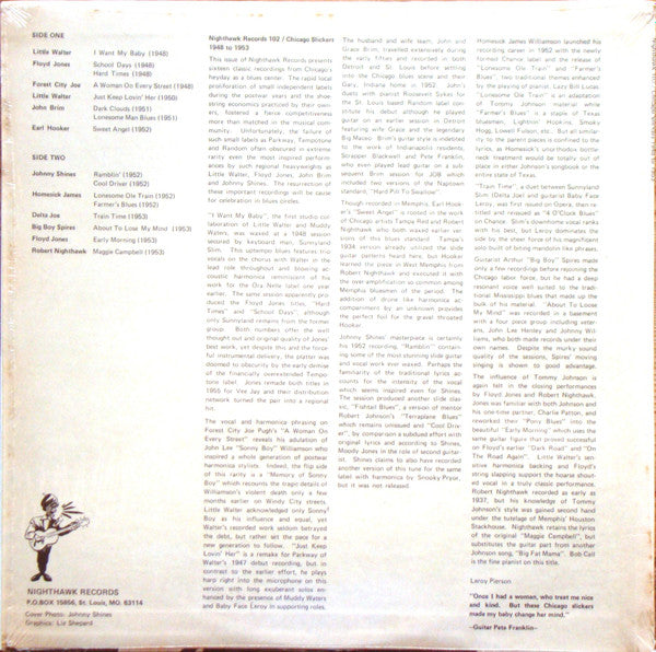 Release: Chicago Slickers 1948 To 1953-Vinyl-US-1976-102-3959359