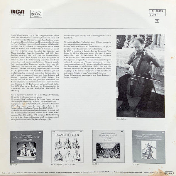 6 Suites A Violoncello Solo Senza Basso