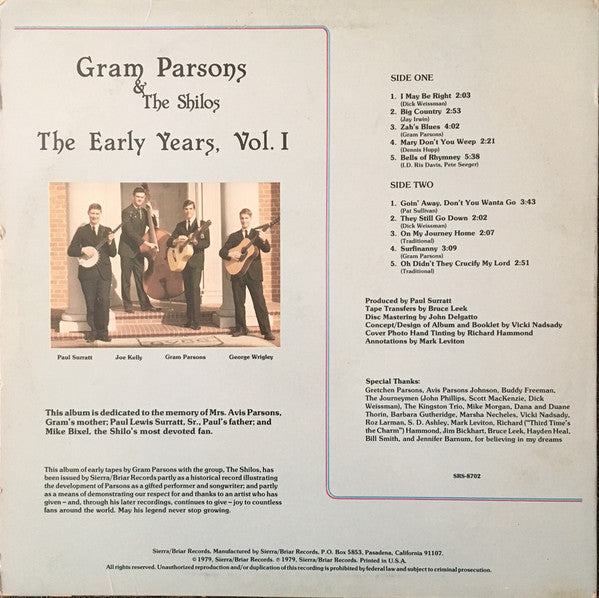 Release: The Early Years 1963-65-Vinyl-US-1979-SRS-8702, SRS 8702-2595523
