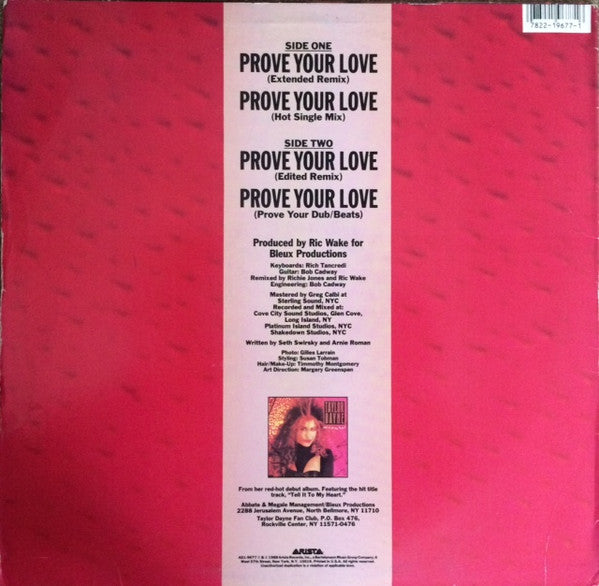 Master Release: Prove Your Love by Taylor Dayne