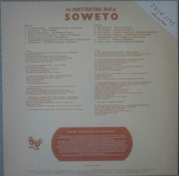 Release: The Indestructible Beat Of Soweto-Vinyl-UK-1985-EMW 5502-2033168