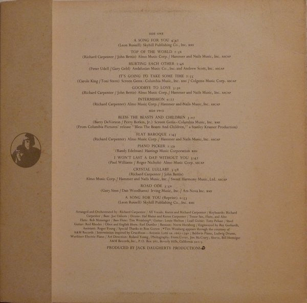 Release: A Song For You-Vinyl-US-1972-SP 3511, SP-3511-5759660