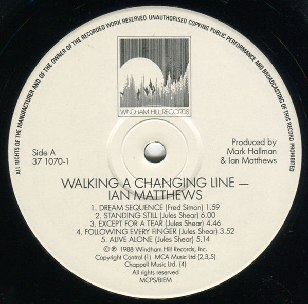 Release: Walking A Changing Line-Vinyl-UK-1988-371070-1, 37 1070-1-1675188