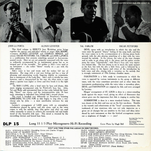 Master Release: Jazz Workshop Volume Three by Ada Moore