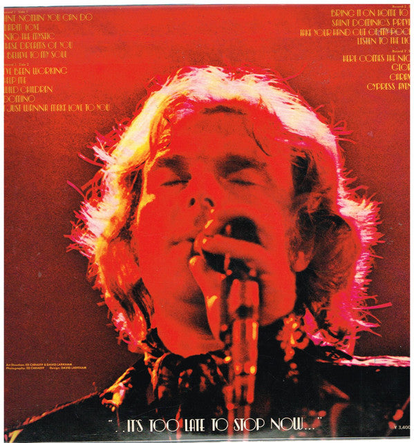 Master Release: It's Too Late To Stop Now by Van Morrison
