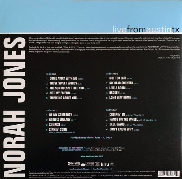 Master Release: Live From Austin, TX by Norah Jones