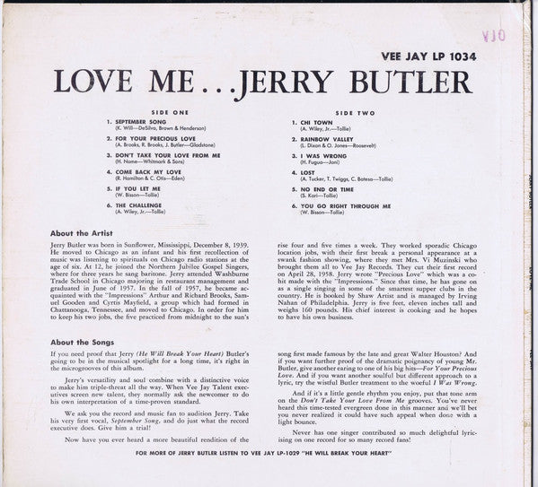Release: Jerry Butler, Esq.-Vinyl-US-1962-LP 1034-7562237