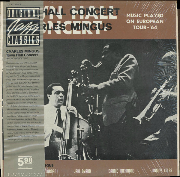 Release: Town Hall Concert, 1964, Vol. 1-Vinyl-US-1983-OJC-042, JWS-005-S-2919762