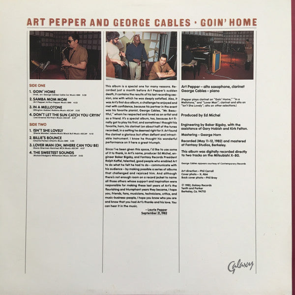 Release: Goin' Home-Vinyl-US-1982-GXY-5143-2993304