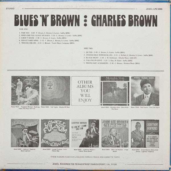 Master Release: Blues 'N' Brown by Charles Brown