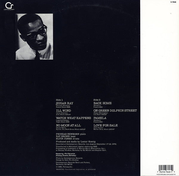 Master Release: Back Home by Phineas Newborn Jr.