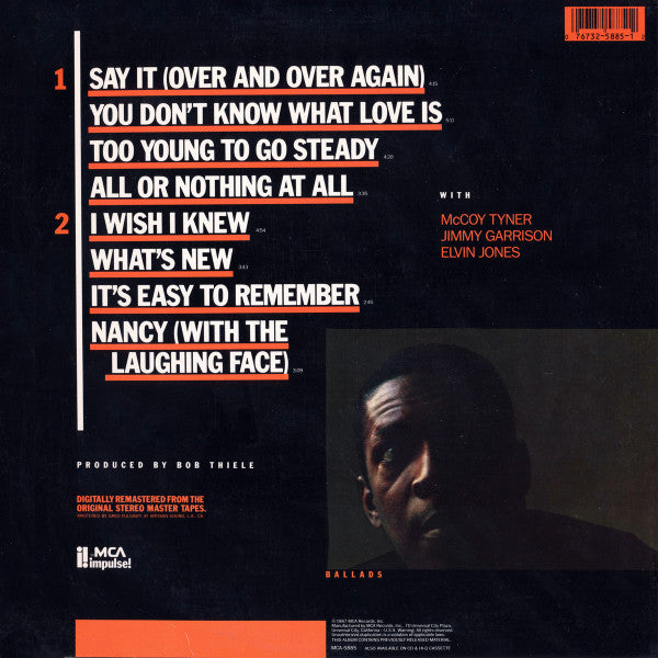 Release: Ballads-Vinyl-US-1987-MCA-5885, MCA-5885-3279143