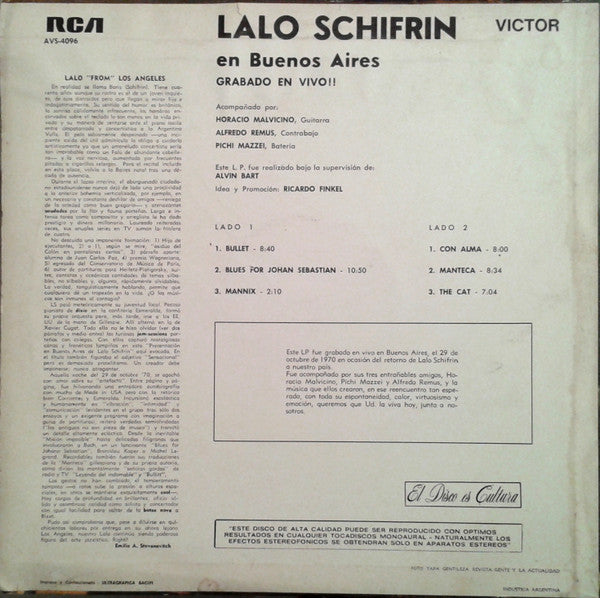 Master Release: En Buenos Aires Grabado En Vivo!! by Lalo Schifrin