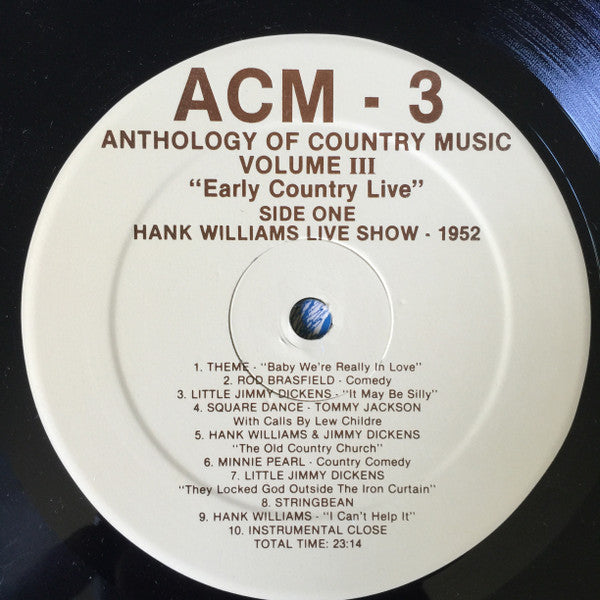 Early Country Live Volume 1