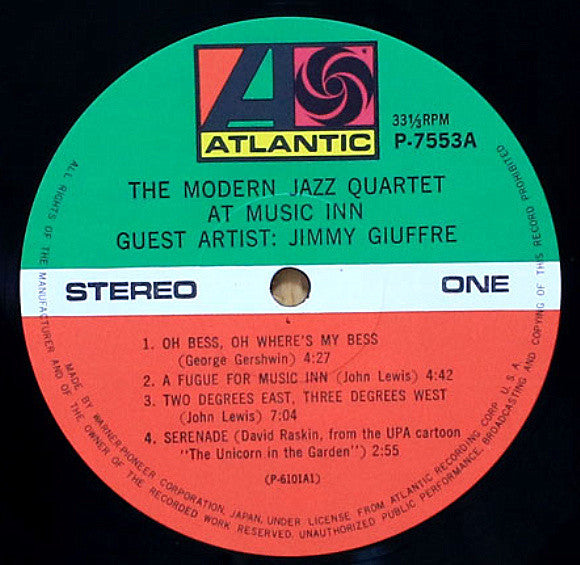 The Modern Jazz Quartet At Music Inn