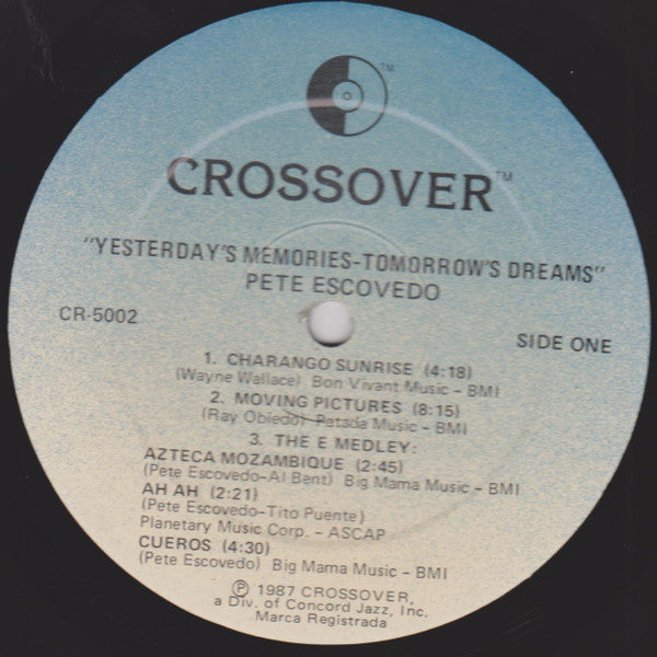 Release: Yesterday's Memories Tomorrow's Dreams-Vinyl-US-1987-CR-5002-3943598